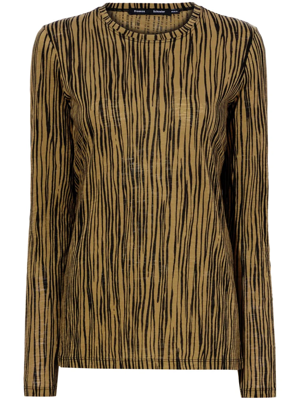 Zebra-Print Jersey Sweatshirt