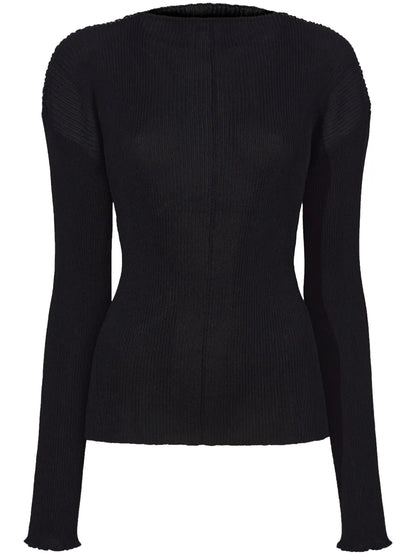 Camille Ribbed-Knit Top
