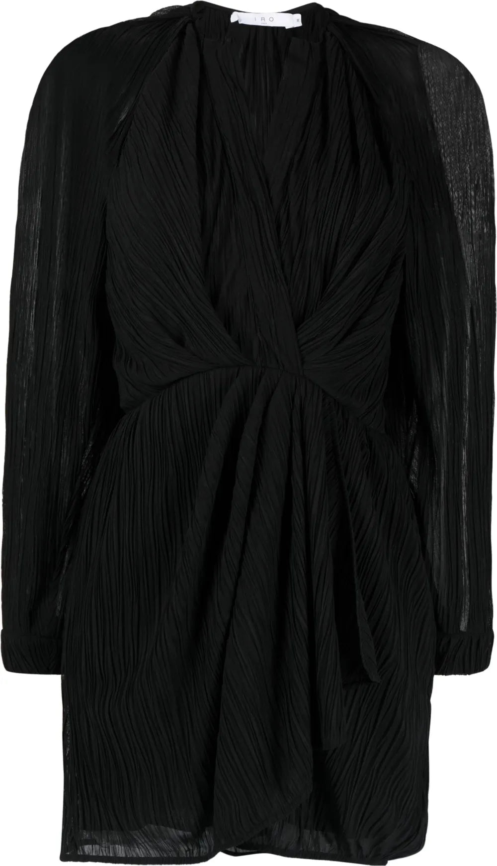 Semi-Sheer Draped Minidress