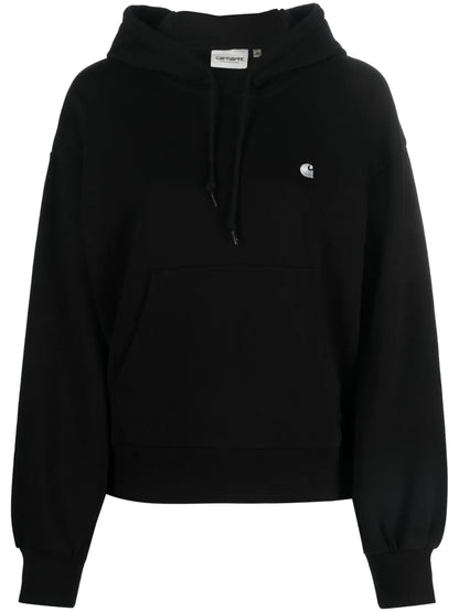 Oversized Embroidered-Logo Hoodie