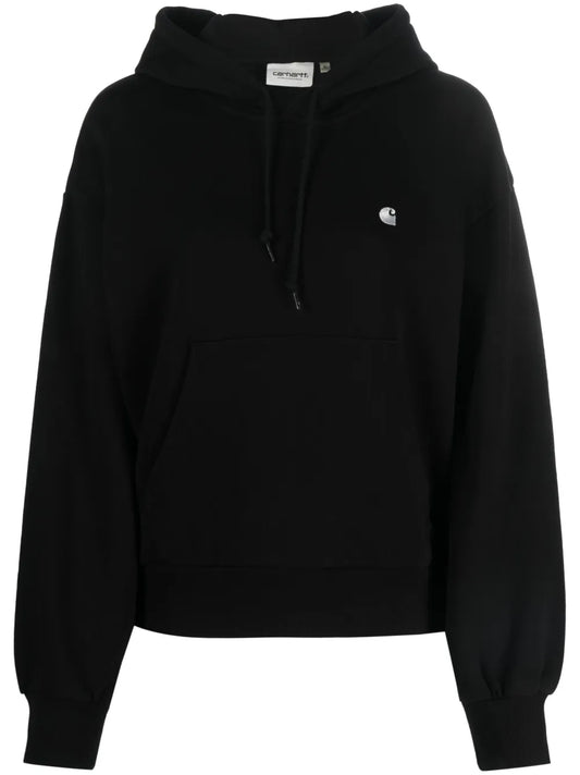Oversized Embroidered-Logo Hoodie