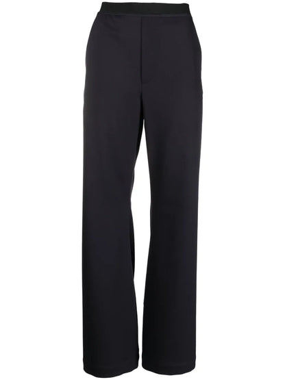 Seam-Detail Wide-Leg Trousers