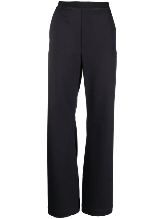 Seam-Detail Wide-Leg Trousers
