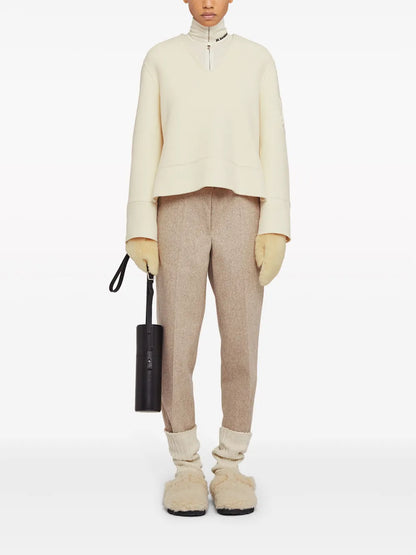 Drawstring Wool Trousers