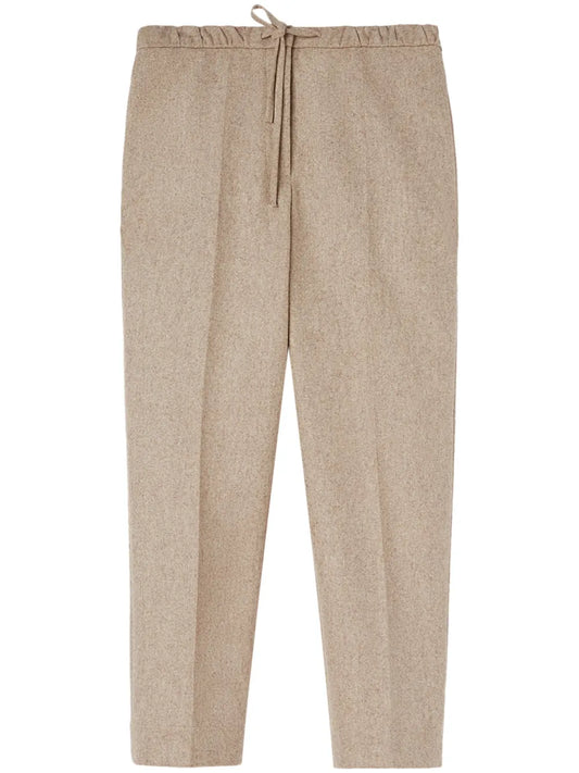 Drawstring Wool Trousers