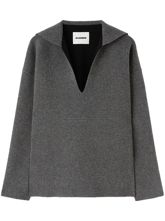 Sailor Collar Knitted Top
