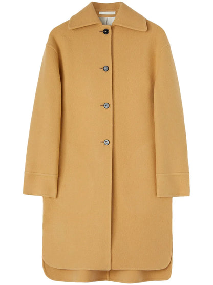Virgin Wool Single-Breasted Coat