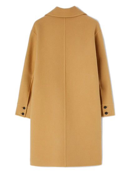 Virgin Wool Single-Breasted Coat