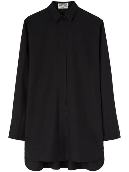 Long-Sleeve Silk Shirt
