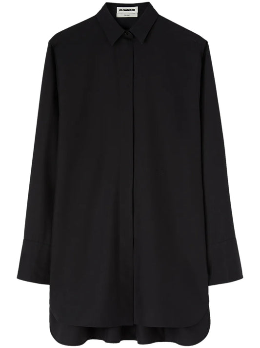 Long-Sleeve Silk Shirt