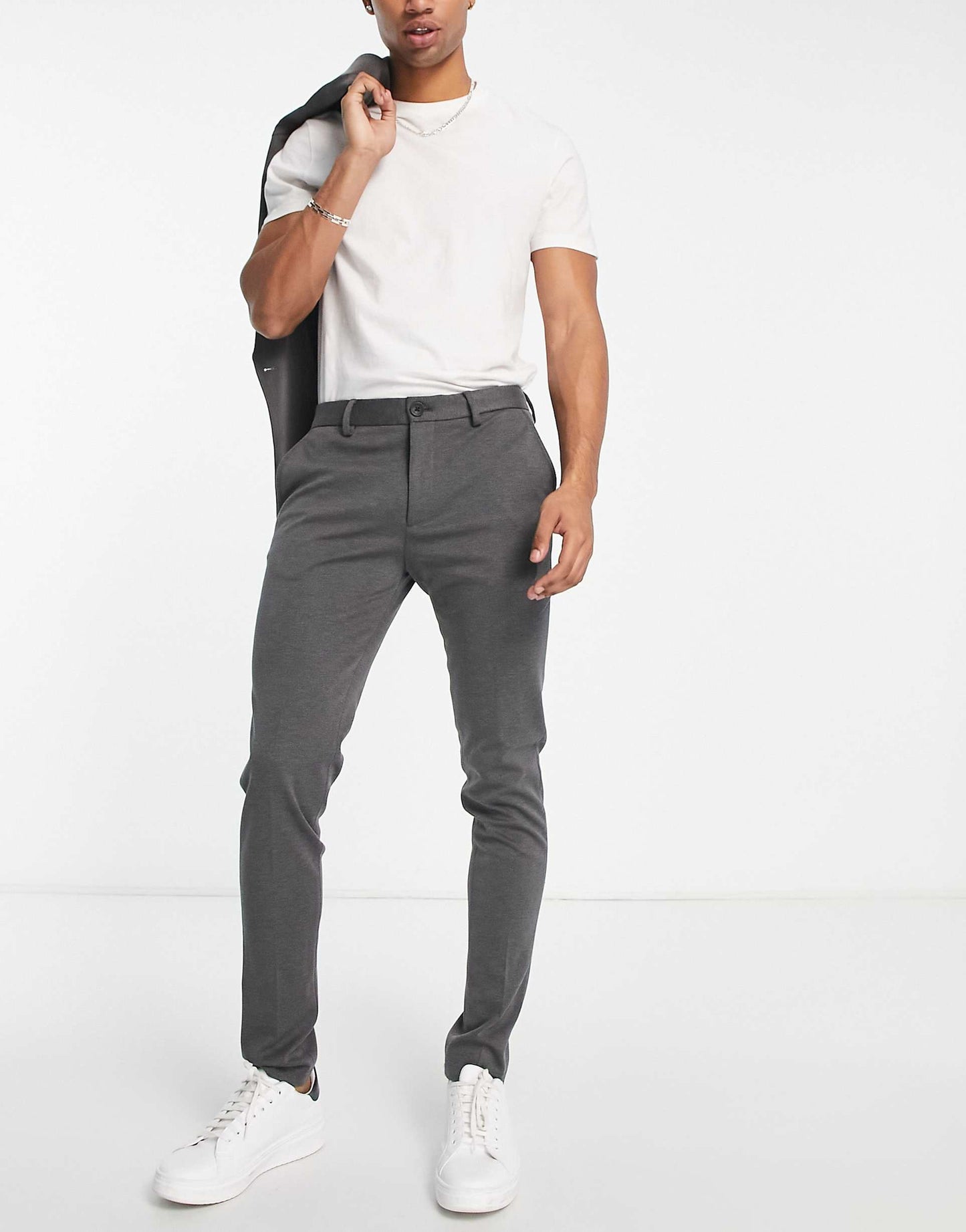 Premium Slim Jersey Suit Trouser