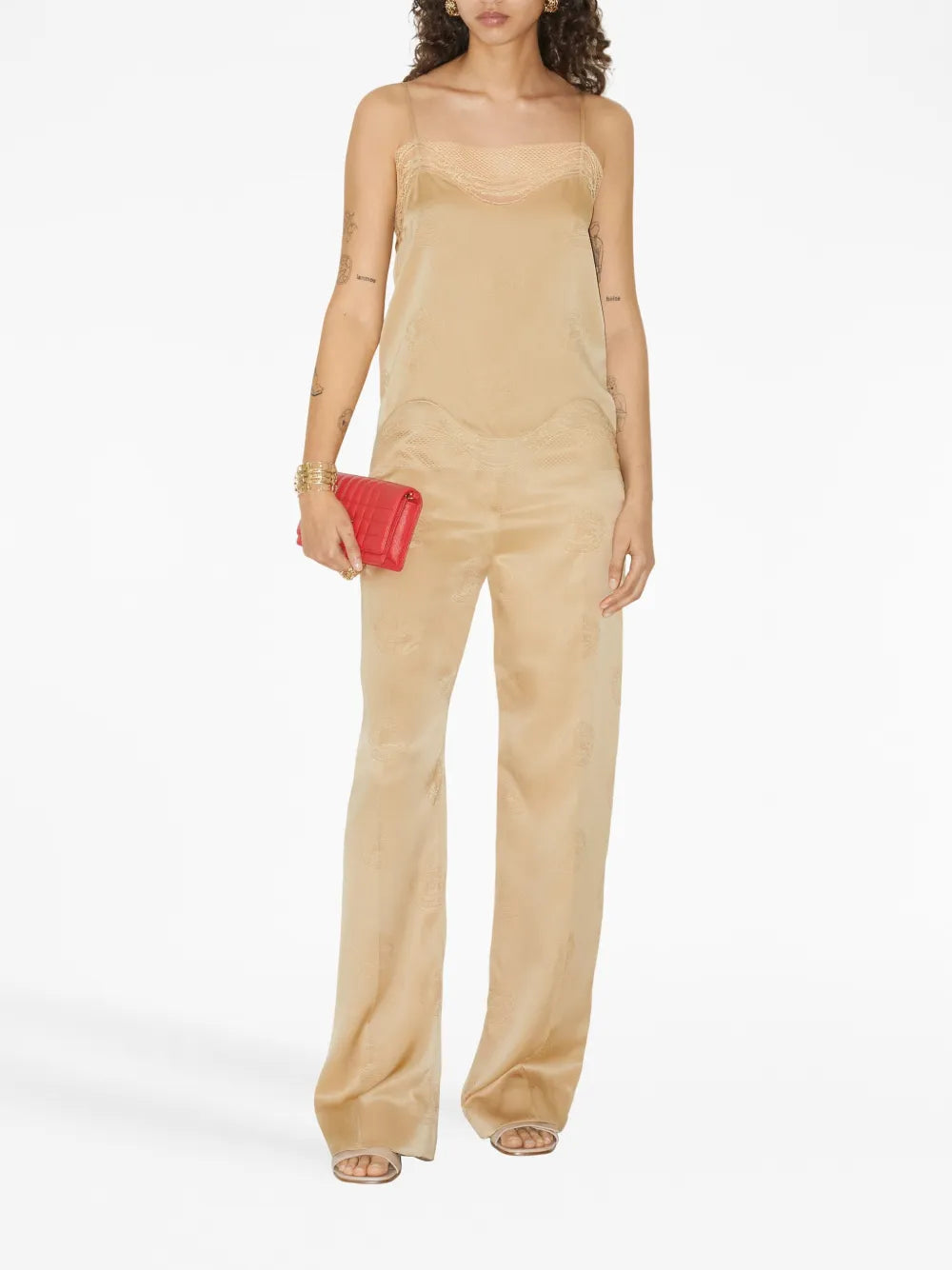 Ekd Wide-Leg Silk Trousers