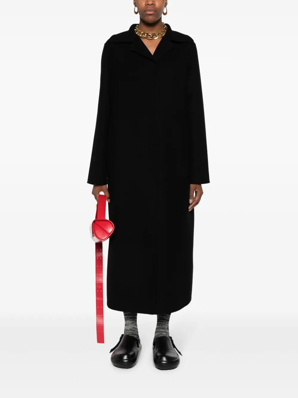Single-Breasted Cashmere Coat