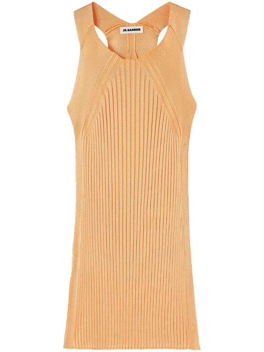 Sleeveless Ribbed-Knit Top