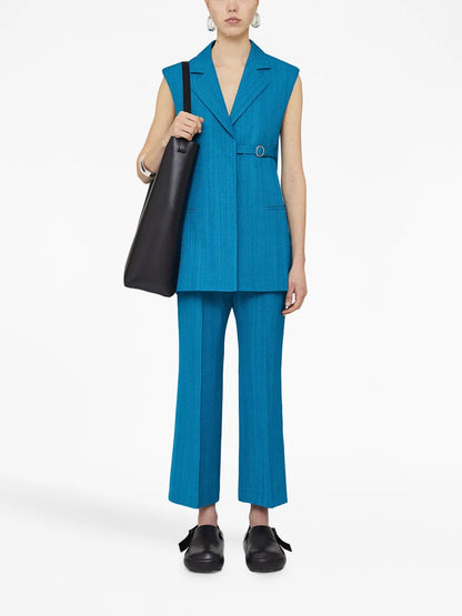 Belted Cropped Trousers