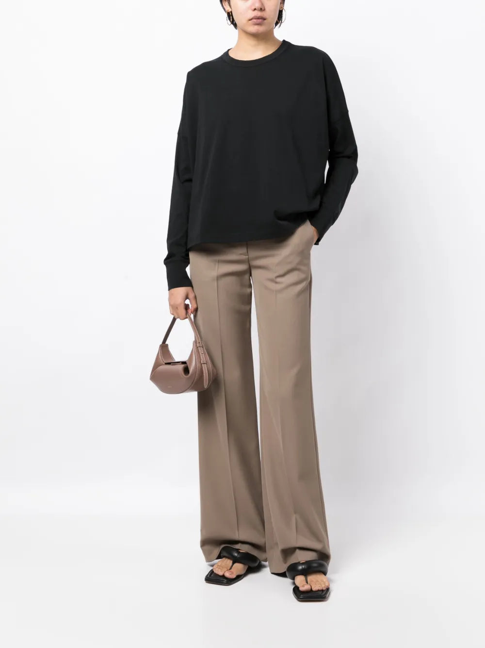 Crew-Neck Long-Sleeve Sweatshirt