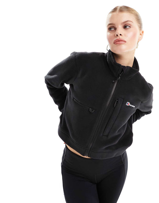 Urban Cropped Fleece Zip Up Jacket