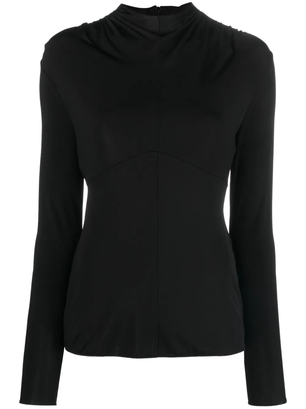 Round-Neck Long-Sleeve Top