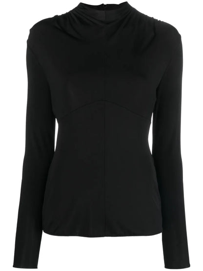 Round-Neck Long-Sleeve Top