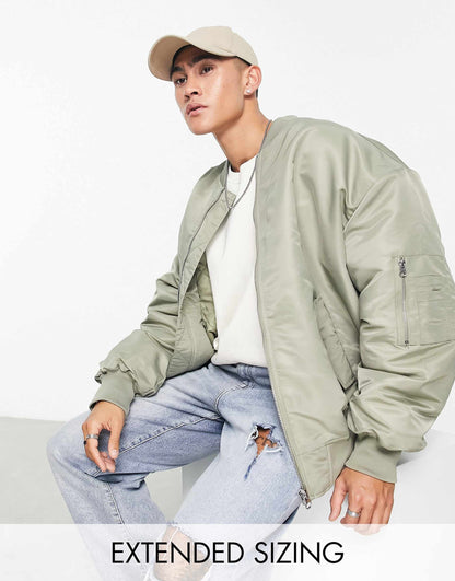 Extreme Oversized Bomber With Ma1 Pocket
