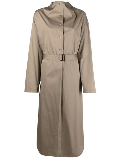 Belted-Waist Cotton Dress