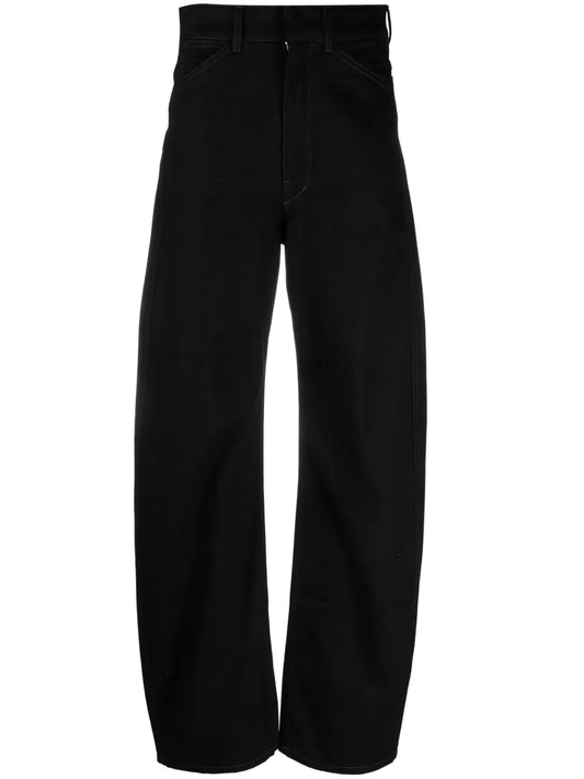 Wide-Leg High-Rise Jeans