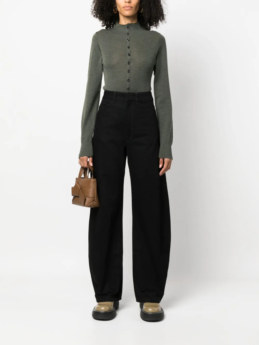 Wide-Leg High-Rise Jeans