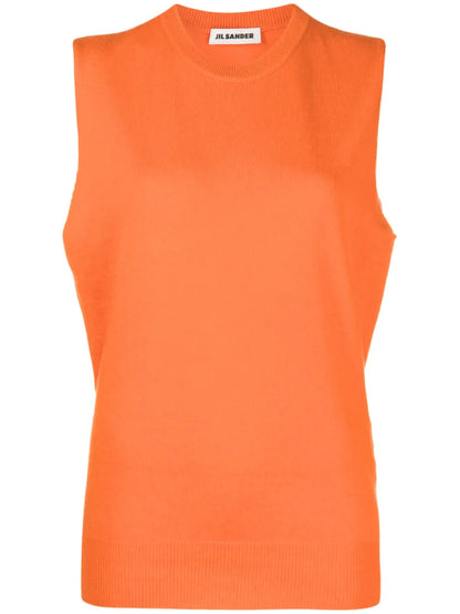 Sleeveless Cashmere Top