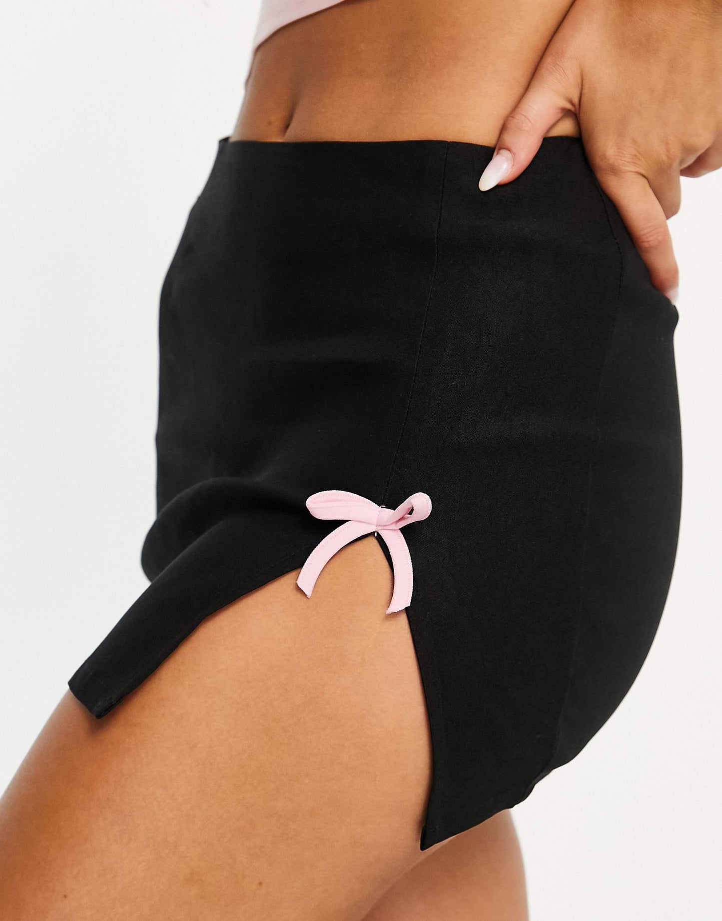 Bow Detail Mini Skirt Co-Ord