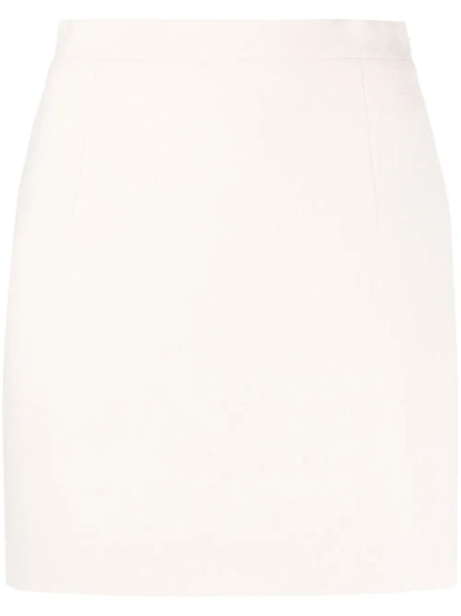 High-Rise Wool Miniskirt