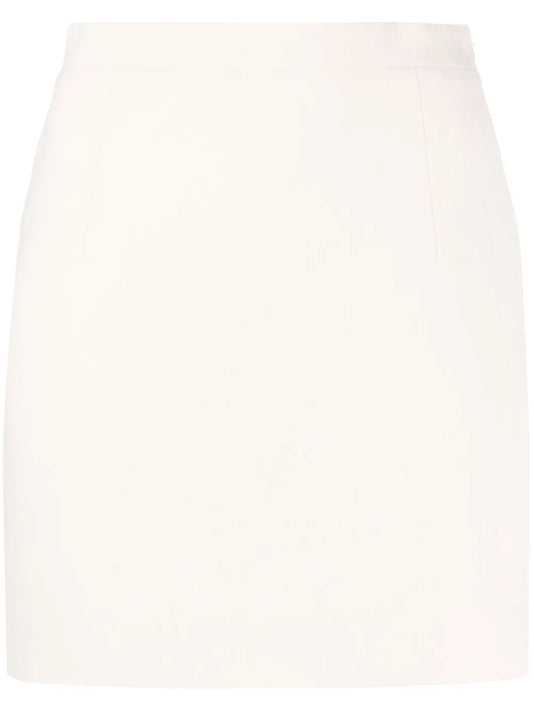 High-Rise Wool Miniskirt