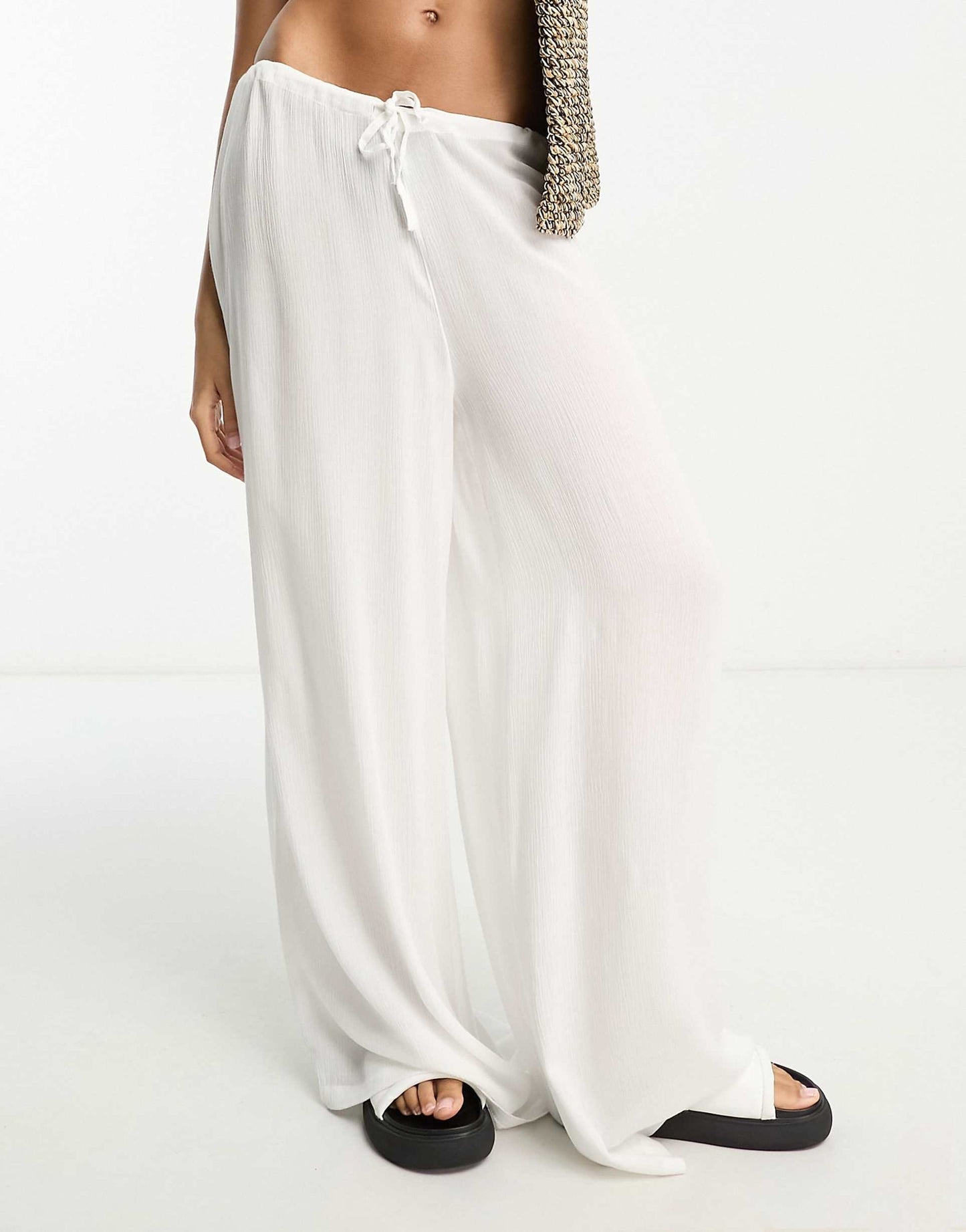 Drawstring Palazzo Beach Trouser
