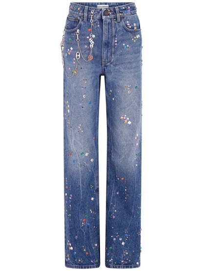 Disc Studded Jeans
