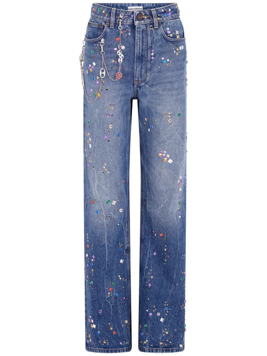 Disc Studded Jeans