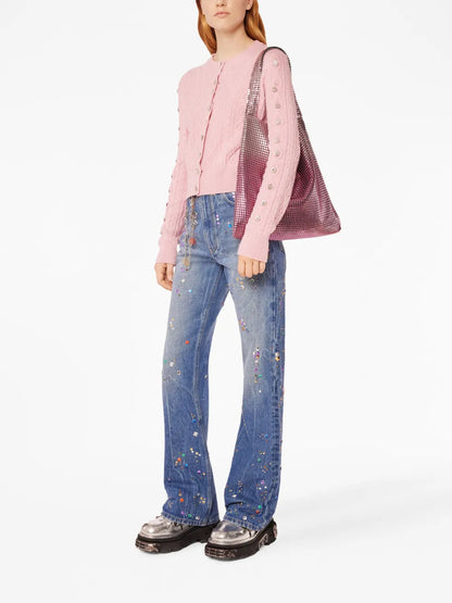 Disc Studded Jeans