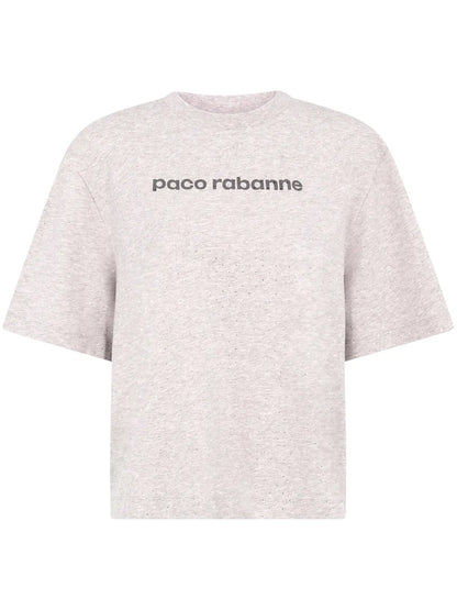 Logo-Print Rhinestone T-Shirt