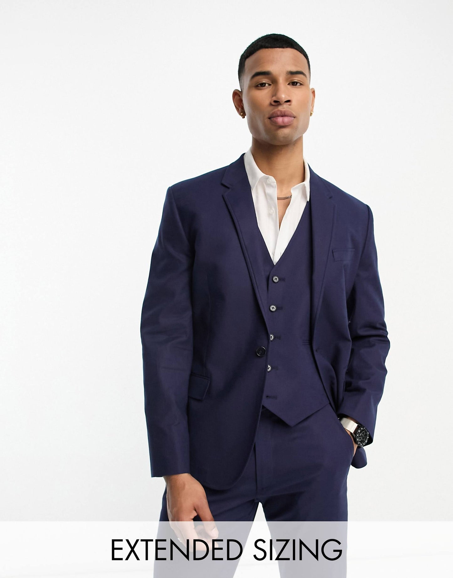 Slim Linen Mix Suit Jacket