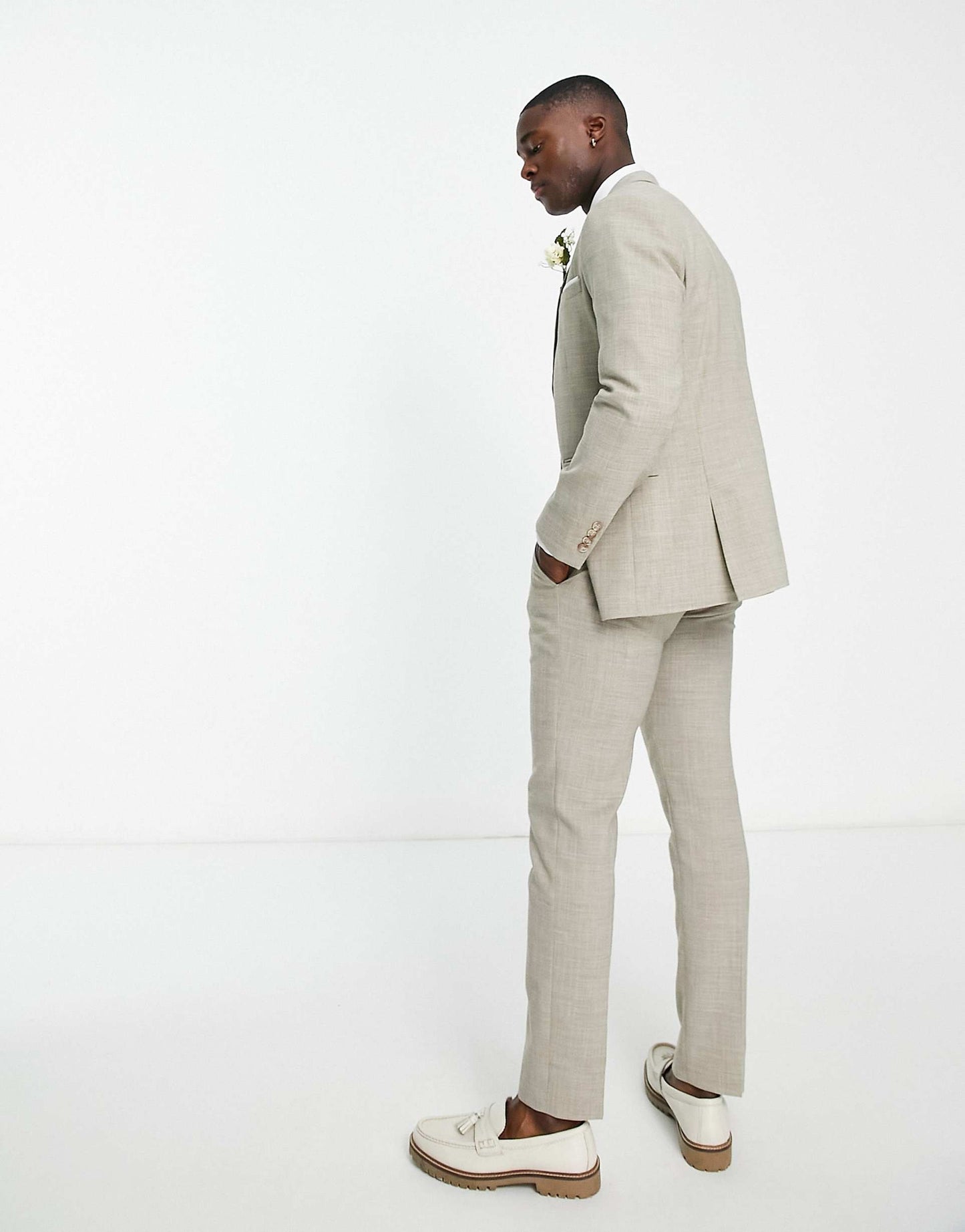 Linen Mix Suit Jacket
