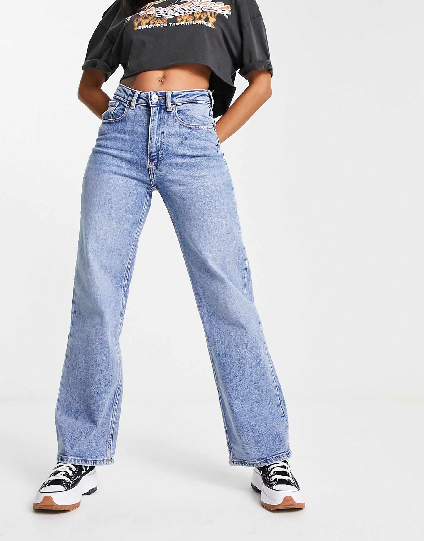 Juicy High Waisted Wide Leg Jeans