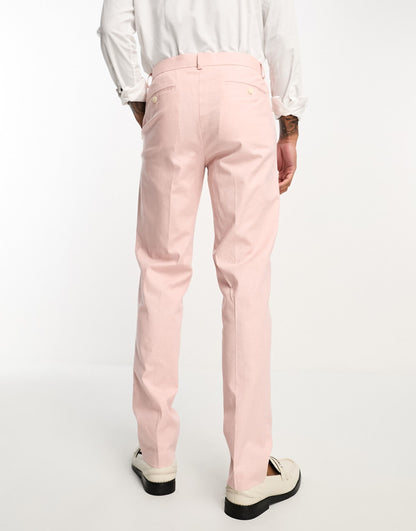 Super Skinny Linen Mix Suit Trouser