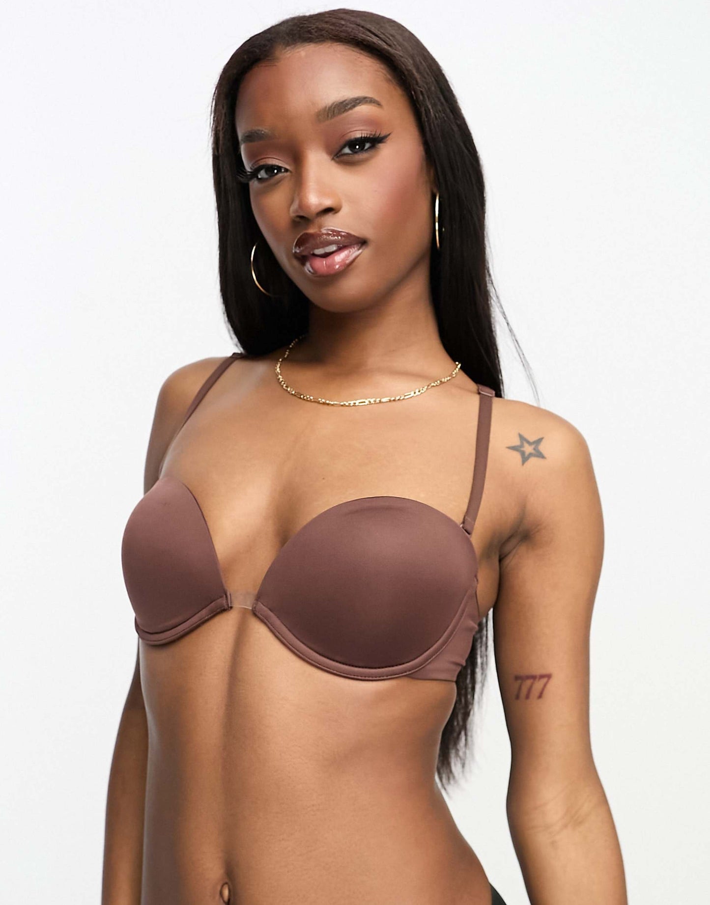 Moulded Multiway Strapless Bra With Clear Centre