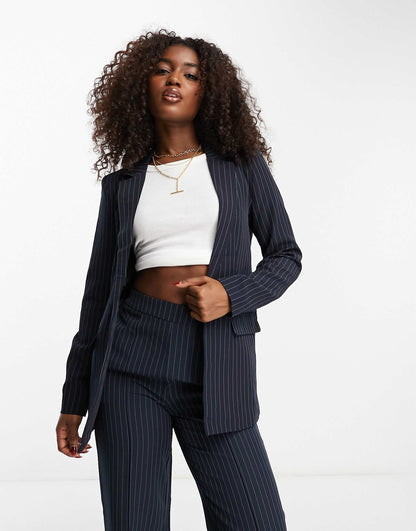 Tailored Blazer And Straight Leg Trouser