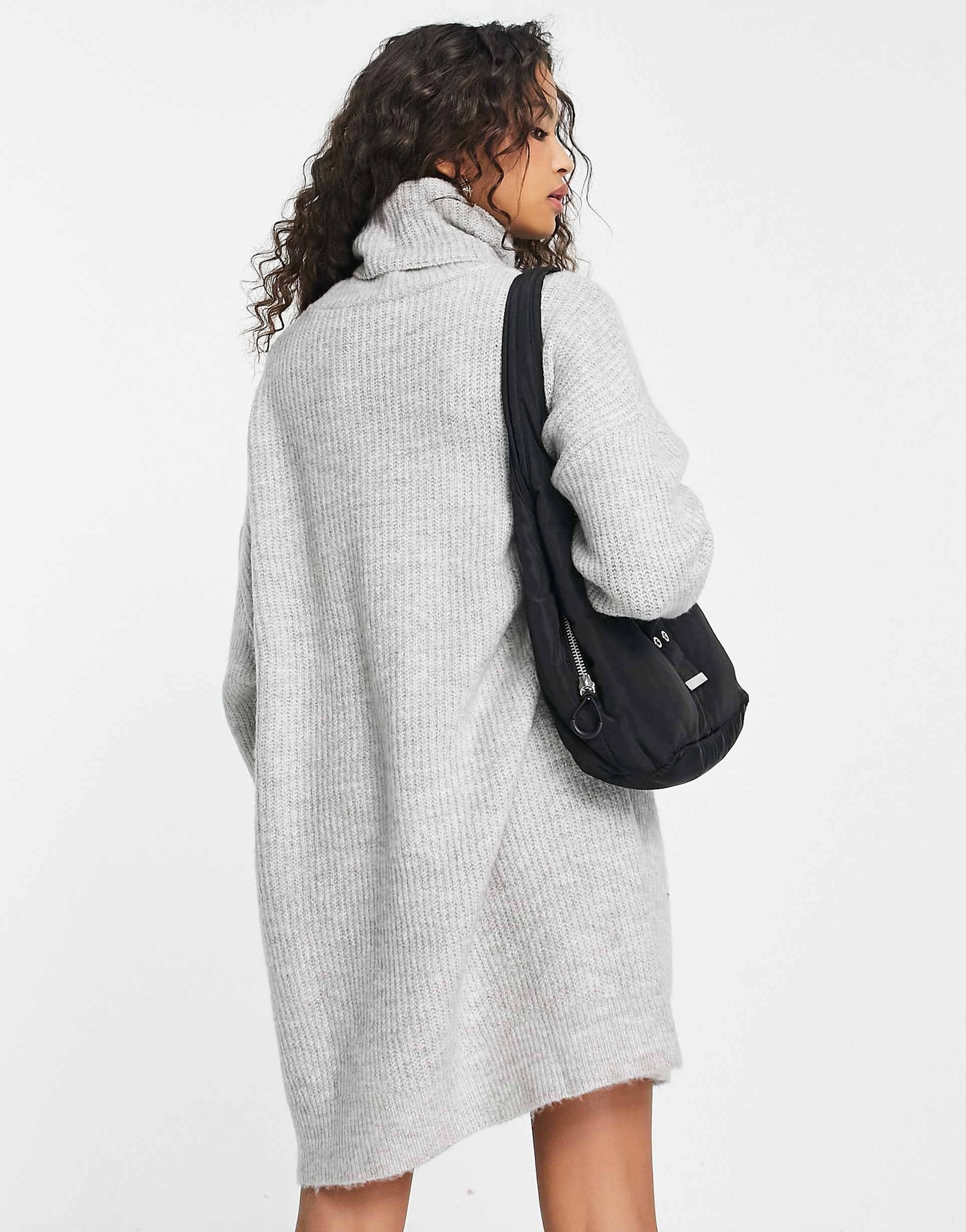 High Neck Knit Dress
