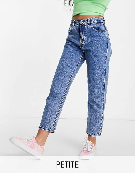 Petite High Waisted Mom Jean
