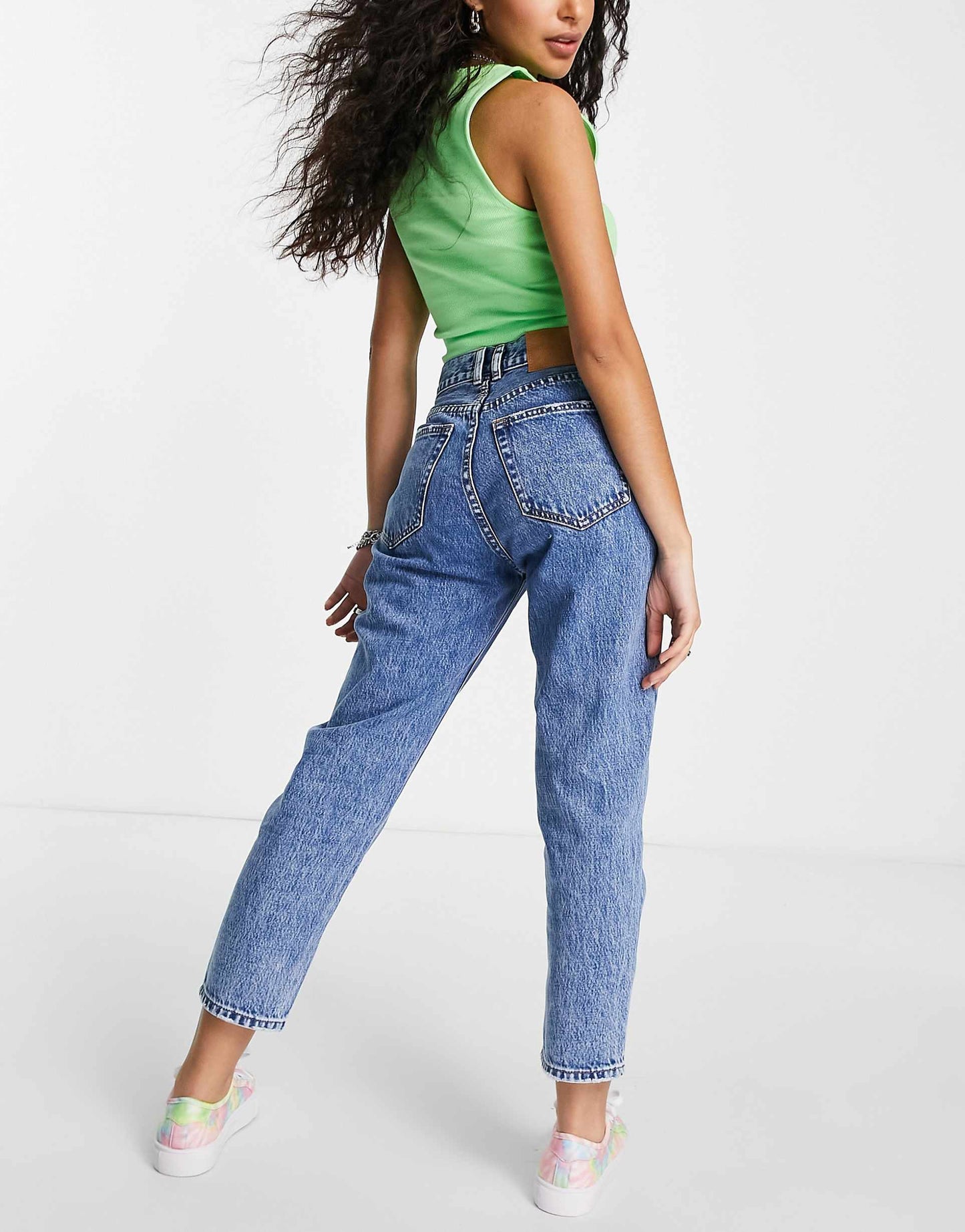 Petite High Waisted Mom Jean