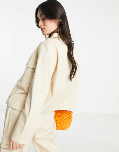 Utility Cropped Jacket Co-Ord