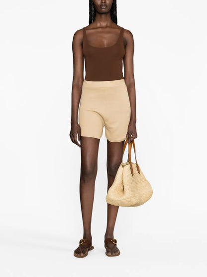 High-Waist Stretch Shorts