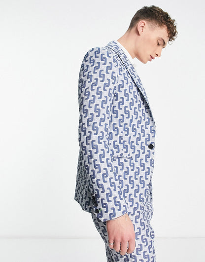 Steroetzle Jacquard Suit Jacket