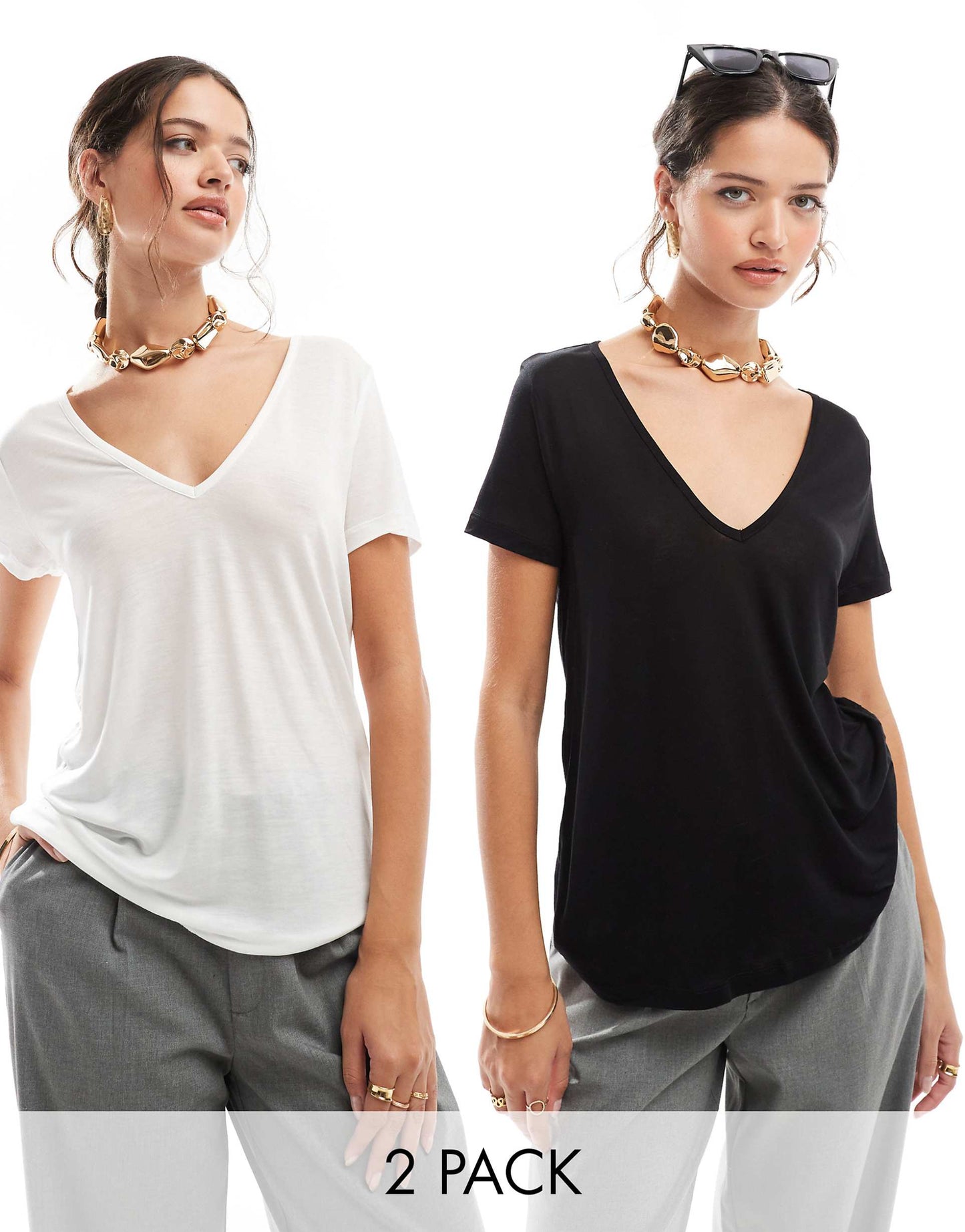 Relaxed V Neck T-Shirt