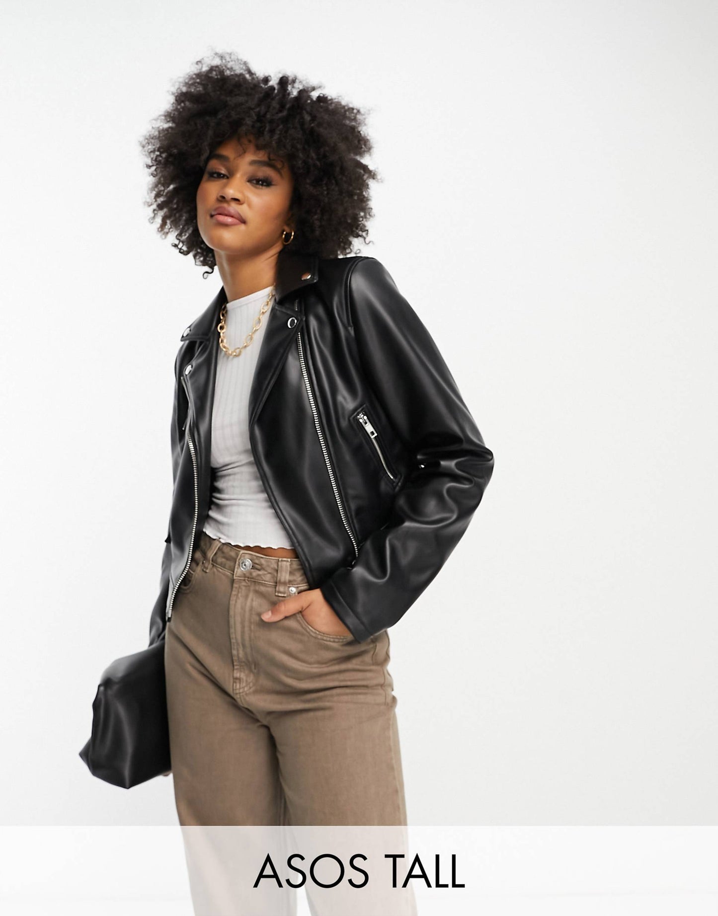 Tall Ultimate Faux Leather Biker Jacket